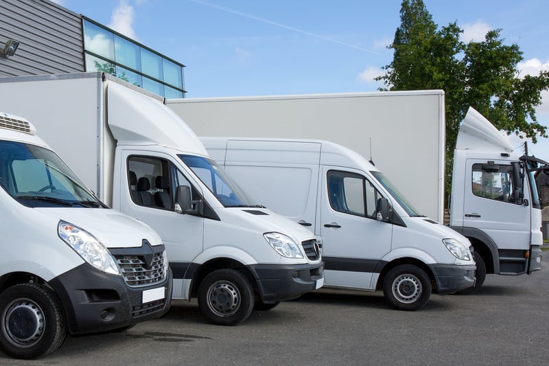 Parked commercial vehicles