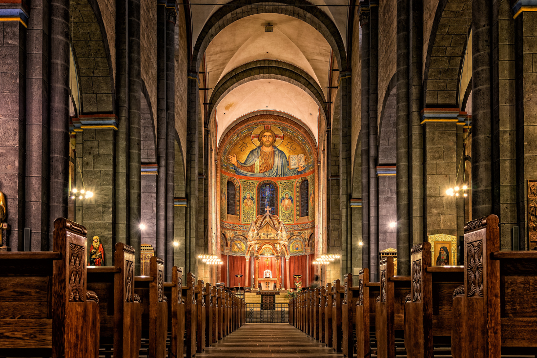 Inside of a church